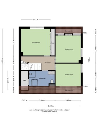 Floorplan - Kerkeneind 30, 5529 AC Casteren