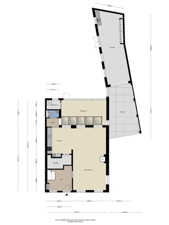 Floorplan - Kerkeneind 30, 5529 AC Casteren