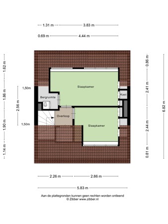 Floorplan - Ericastraat 27, 5531 CJ Bladel
