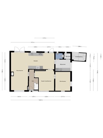 Floorplan - Helleneind 6, 5531 BV Bladel