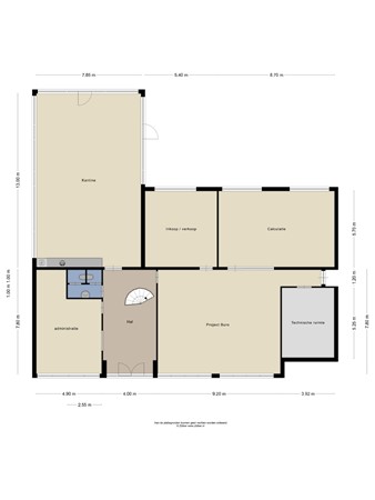Floorplan - Industrieweg 7, 5531 AD Bladel