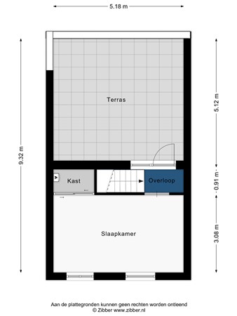 Floorplan - Ida de Leeuwstraat 20, 2331 SN Leiden