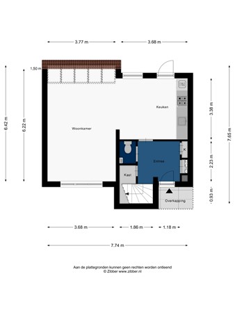 Floorplan - Petronella Moensweg 10, 2331 DX Leiden