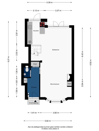 Floorplan - Gabriël Metzustraat 5, 2316 AJ Leiden