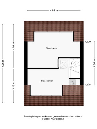 Floorplan - Brillstraat 19, 2332 PB Leiden