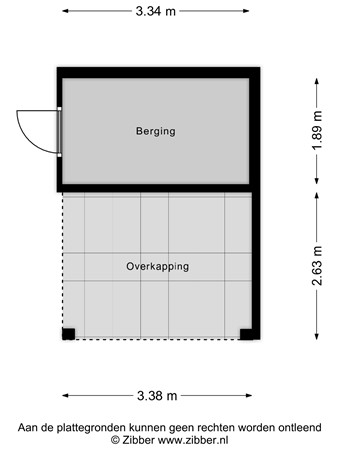 Floorplan - Marie Jungiusstraat 34, 2331 NZ Leiden