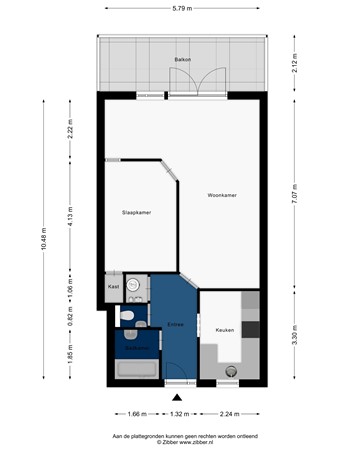 Floorplan - Rosmolen 74, 2317 SK Leiden