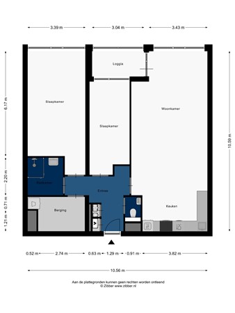 Floorplan - Ananasweg 16, 2321 DC Leiden