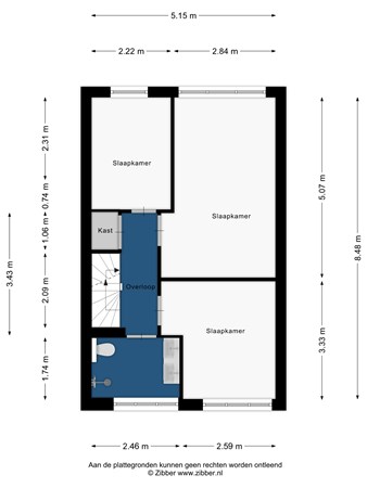 Floorplan - Rie Cramerlaan 15, 2331 LA Leiden