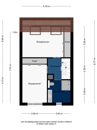 Floorplan - Esther de Boer-van Rijkstraat 33, 2331 HH Leiden