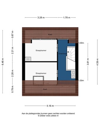 Floorplan - Esther de Boer-van Rijkstraat 33, 2331 HH Leiden