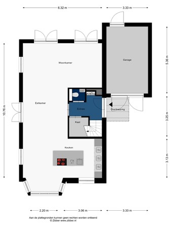 Floorplan - Duifhuislaan 34, 2342 CW Oegstgeest