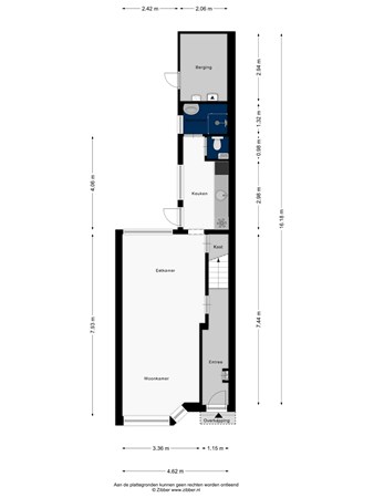 Floorplan - Soembastraat 71, 2315 BS Leiden