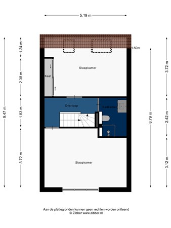 Floorplan - Heintje Davidsweg 11, 2331 KM Leiden