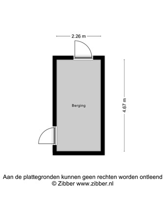 Floorplan - Verdistraat 205, 2324 KE Leiden