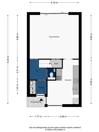 Floorplan - Annie van Eesstraat 11, 2331 JR Leiden