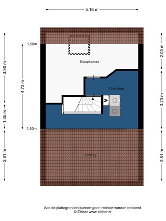 Floorplan - Annie van Eesstraat 11, 2331 JR Leiden