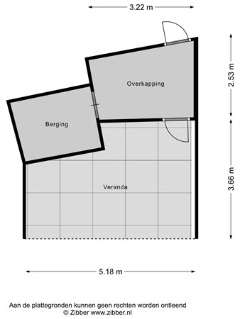 Floorplan - Ida de Leeuwstraat 10, 2331 SN Leiden