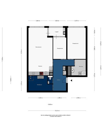 Floorplan - Ananasweg 80, 2321 DC Leiden