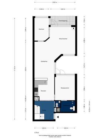 Floorplan - Venneperweg 270, 2153 AE Nieuw-Vennep