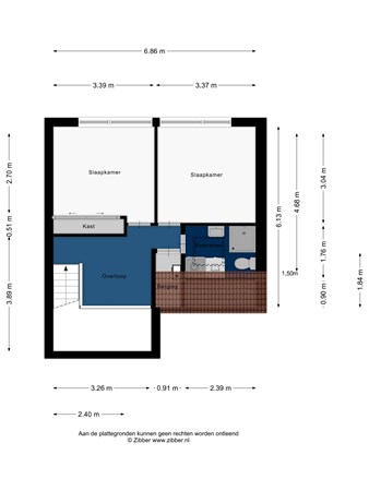 Floorplan - Venneperweg 270, 2153 AE Nieuw-Vennep