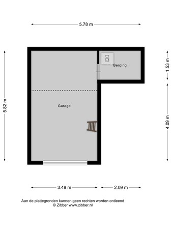 Floorplan - Maarten Kruytstraat 8, 2202 GX Noordwijk