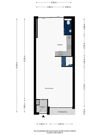 Floorplan - Carneoolstraat 54, 2332 KC Leiden