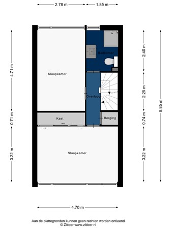 Floorplan - Carneoolstraat 54, 2332 KC Leiden