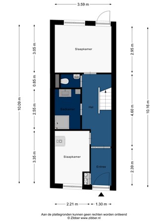 Floorplan - Oude Singel 170, 2312 RH Leiden