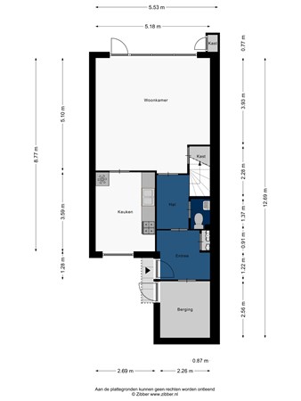 Floorplan - Heinsiuslaan 18, 2353 SJ Leiderdorp