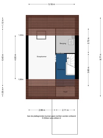 Floorplan - Heinsiuslaan 18, 2353 SJ Leiderdorp