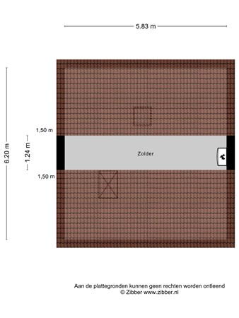 Floorplan - Topaaslaan 20, 2332 JC Leiden