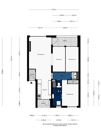 Floorplan - Corantijnstraat 26, 2315 VR Leiden
