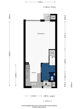 Floorplan - Wollegras 14, 2318 TG Leiden