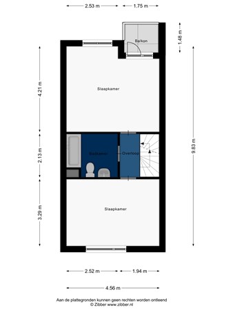 Floorplan - Wollegras 14, 2318 TG Leiden