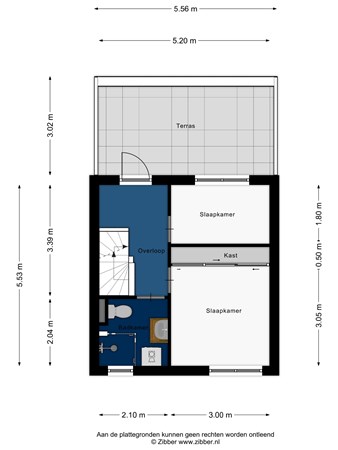 Floorplan - Zuster Reichertstraat 38, 2331 CS Leiden