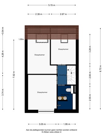 Floorplan - Beppy Nooijstraat 44, 2331 HV Leiden