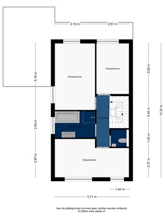 Floorplan - Erfprins 9, 2342 CK Oegstgeest