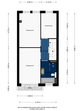 Floorplan - Schoonzicht 28, 2342 CD Oegstgeest