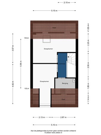 Floorplan - Schoonzicht 28, 2342 CD Oegstgeest