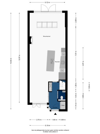 Floorplan - Marie Jungiusstraat 18, 2331 NZ Leiden