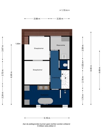 Floorplan - Marie Jungiusstraat 18, 2331 NZ Leiden