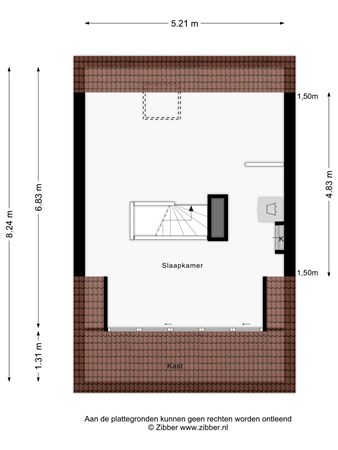 Floorplan - Vera Bondamstraat 12, 2331 KL Leiden