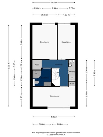 Floorplan - Stan Kentonstraat 16, 2324 LL Leiden