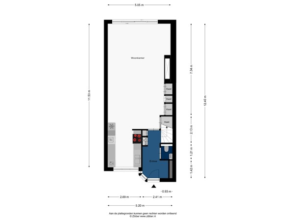 Floorplan - Jeltje De Bosch Kemperpad 2, 2331 NA Leiden