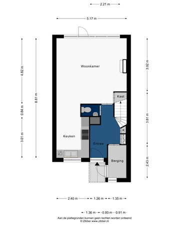 Floorplan - Esther de Boer-van Rijkstraat 19, 2331 HH Leiden