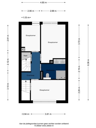 Floorplan - Machteld van Brabantplaats 13, 2353 DL Leiderdorp