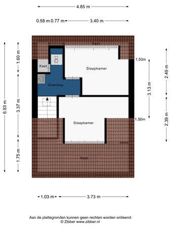 Floorplan - Machteld van Brabantplaats 13, 2353 DL Leiderdorp