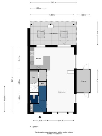 Floorplan - Jachtrust 17, 2342 CG Oegstgeest