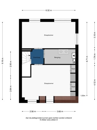 Floorplan - Jachtrust 17, 2342 CG Oegstgeest